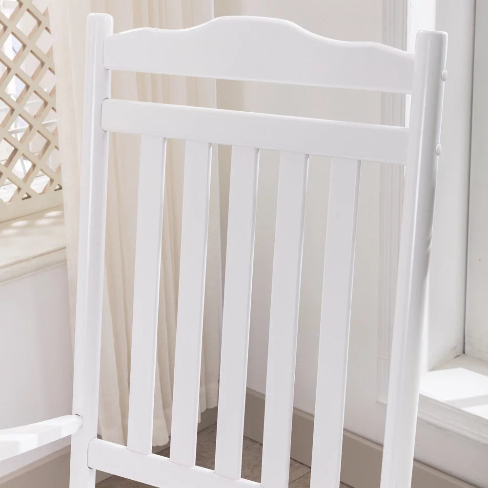 White Wood Rocking Chair E57574