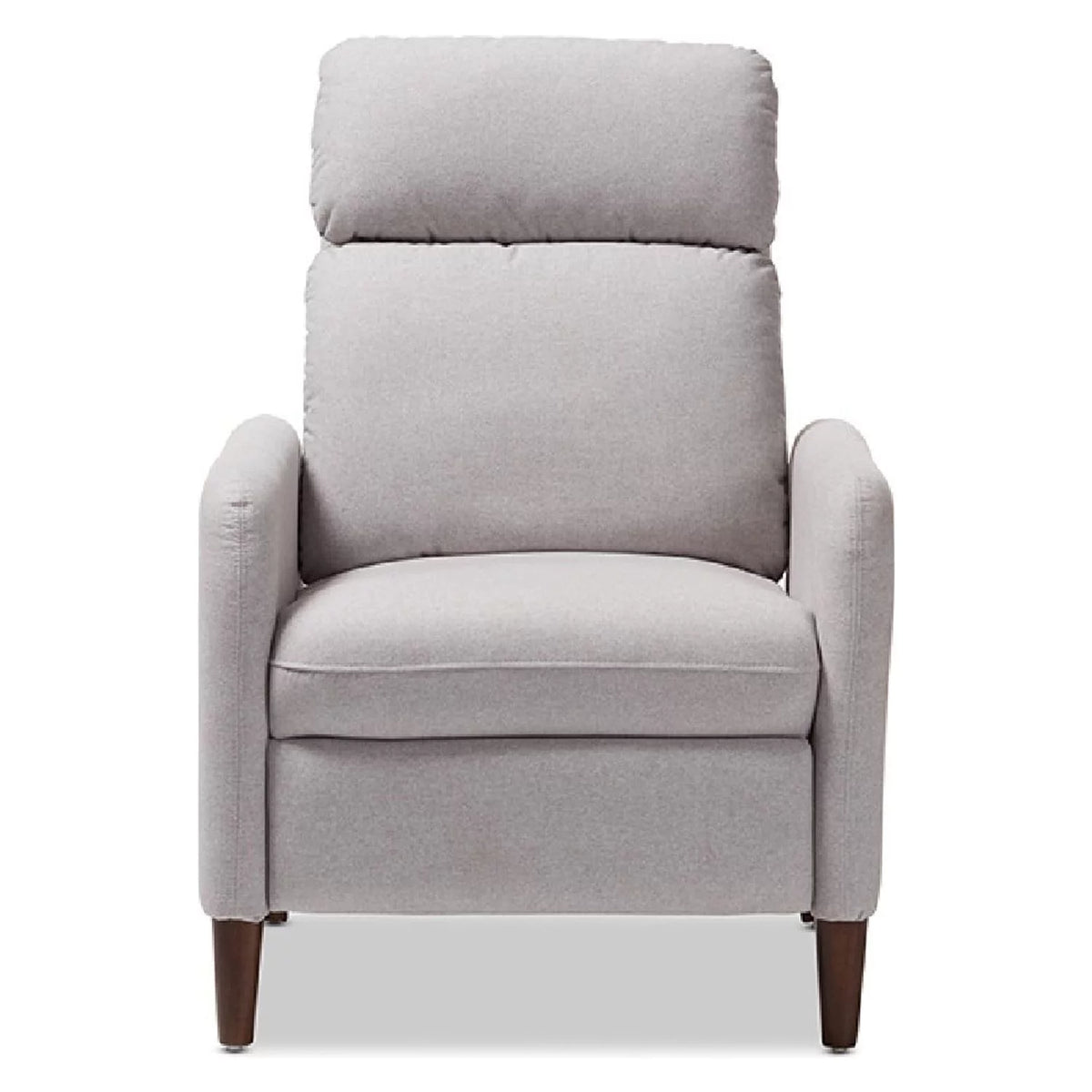 Light Grey Fabric Upholstered Lounge Chair H430