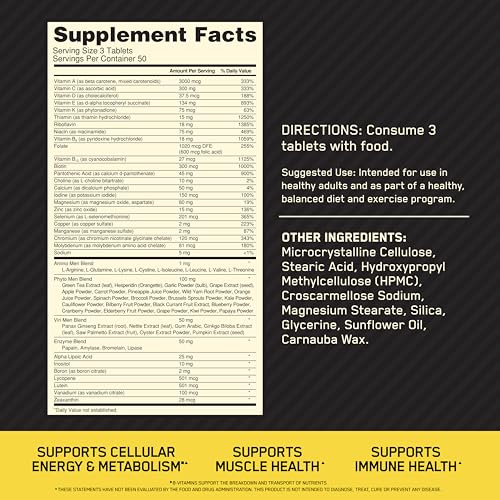 Men's Daily Multivitamin with Amino Acids, 240 Count U564469