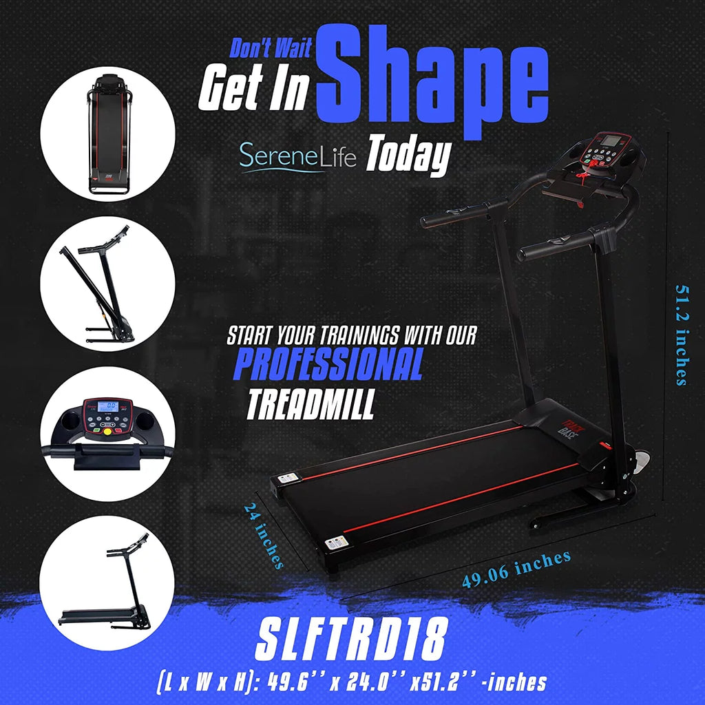 Foldable Treadmill with LCD V7480
