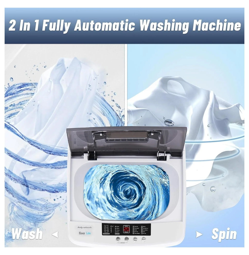1.34 Cu.Ft Full Automatic Washer and Dryer Combo with Drain Pump M92936