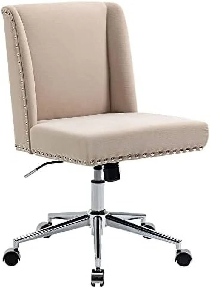 Beige Task Chair with Tilt and Adjustable Height S693