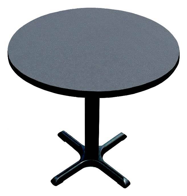 Round Cafe Breakroom Top in Black Granite A44580