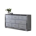 Silver Mirrored Trim 8 Drawers Dresser S38987