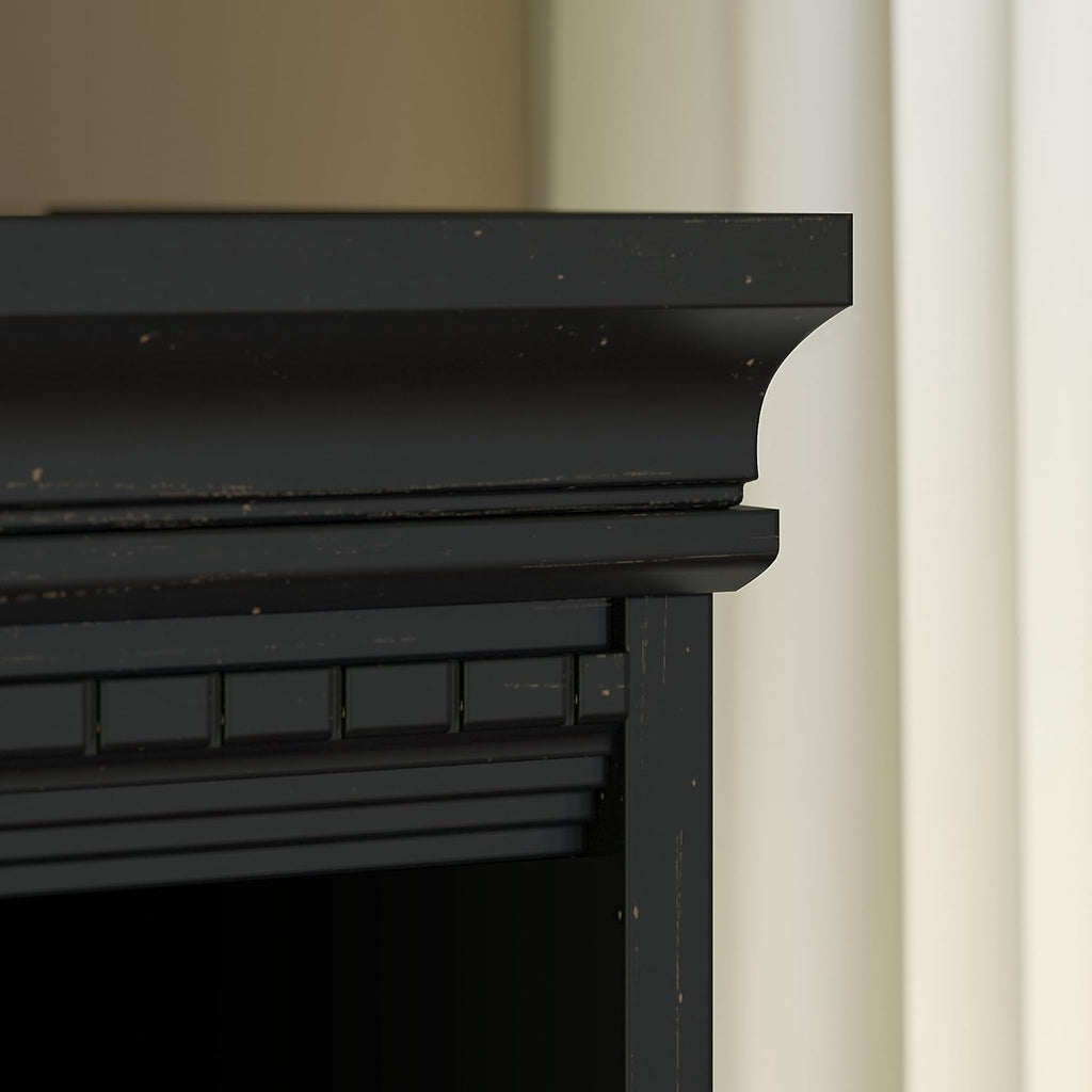5 Shelf Bookcase in Antique Black C379906
