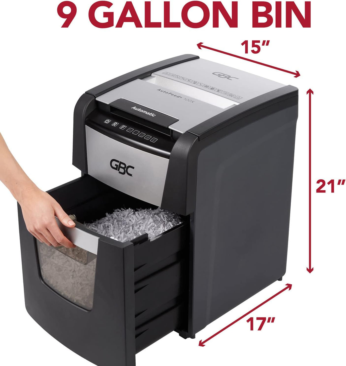 Auto Feed 100 Sheet Super Cross-Cut Paper Shredder W84950