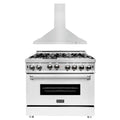 36 in. Gas Range with Range Hood Appliance Package M747