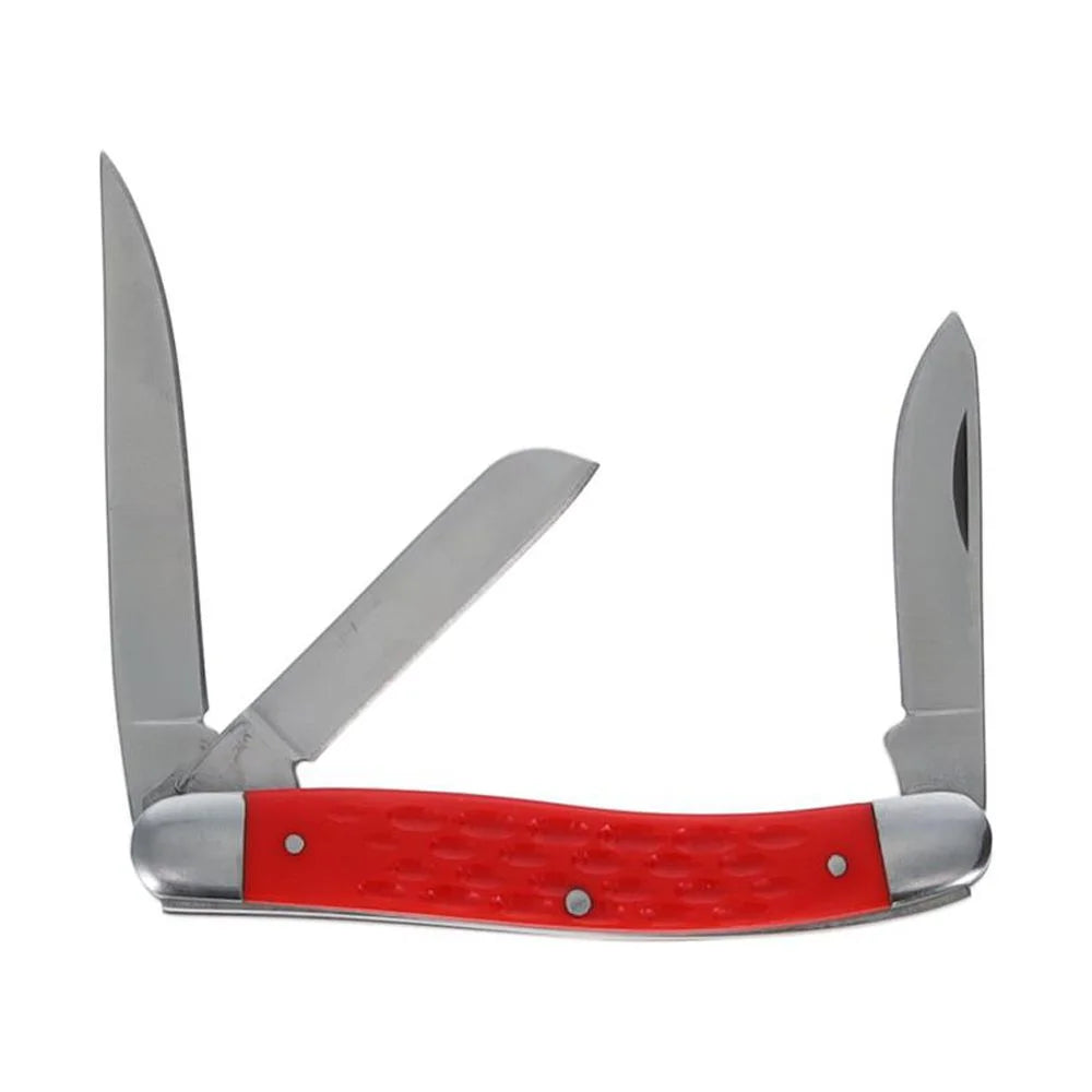 3.5-Inch Red Folding Pocket Knife W341712