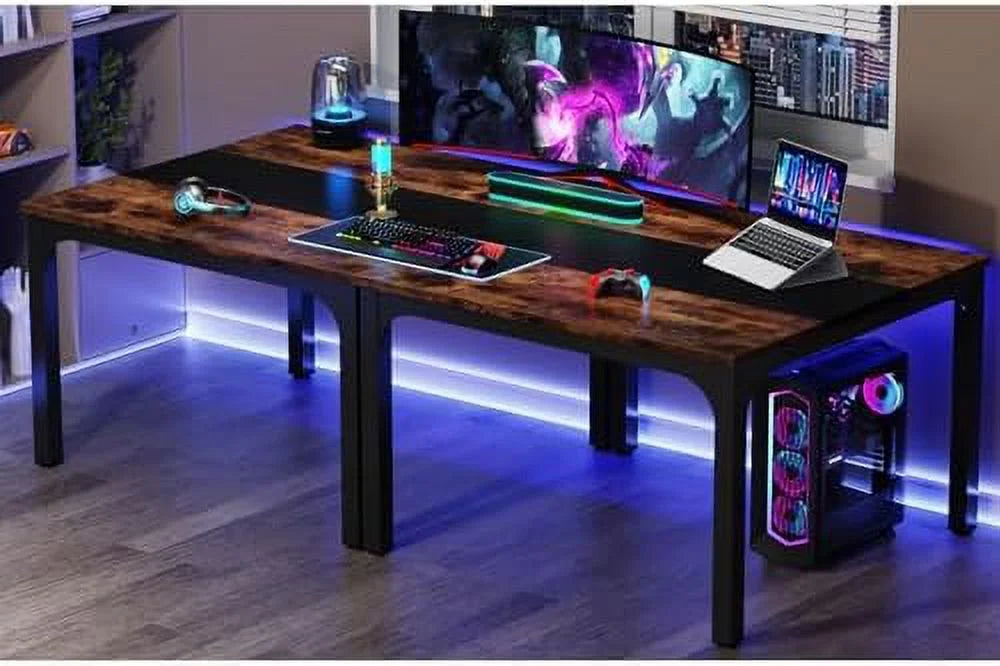 Computer Desk with Brown and Black Splice Board V3785