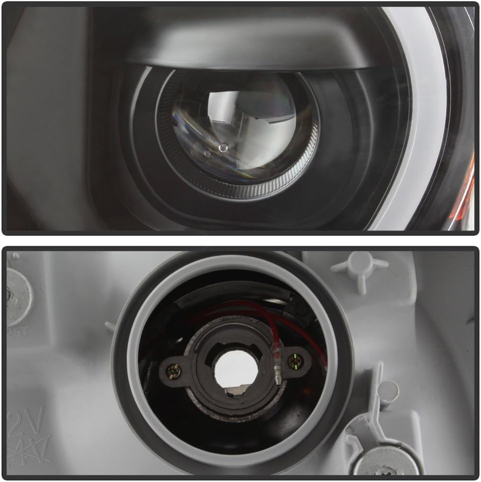 For 2012-2015 Toyota Tacoma Black LED Projector Headlights Left+Right W1319