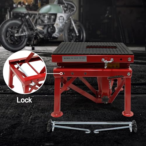 300 LBS Capacity Steel Motorcycle Lift Jack K469