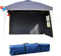 Folding Gazebo 10'x10' with Carry Bag & 2 Sidewalls O109