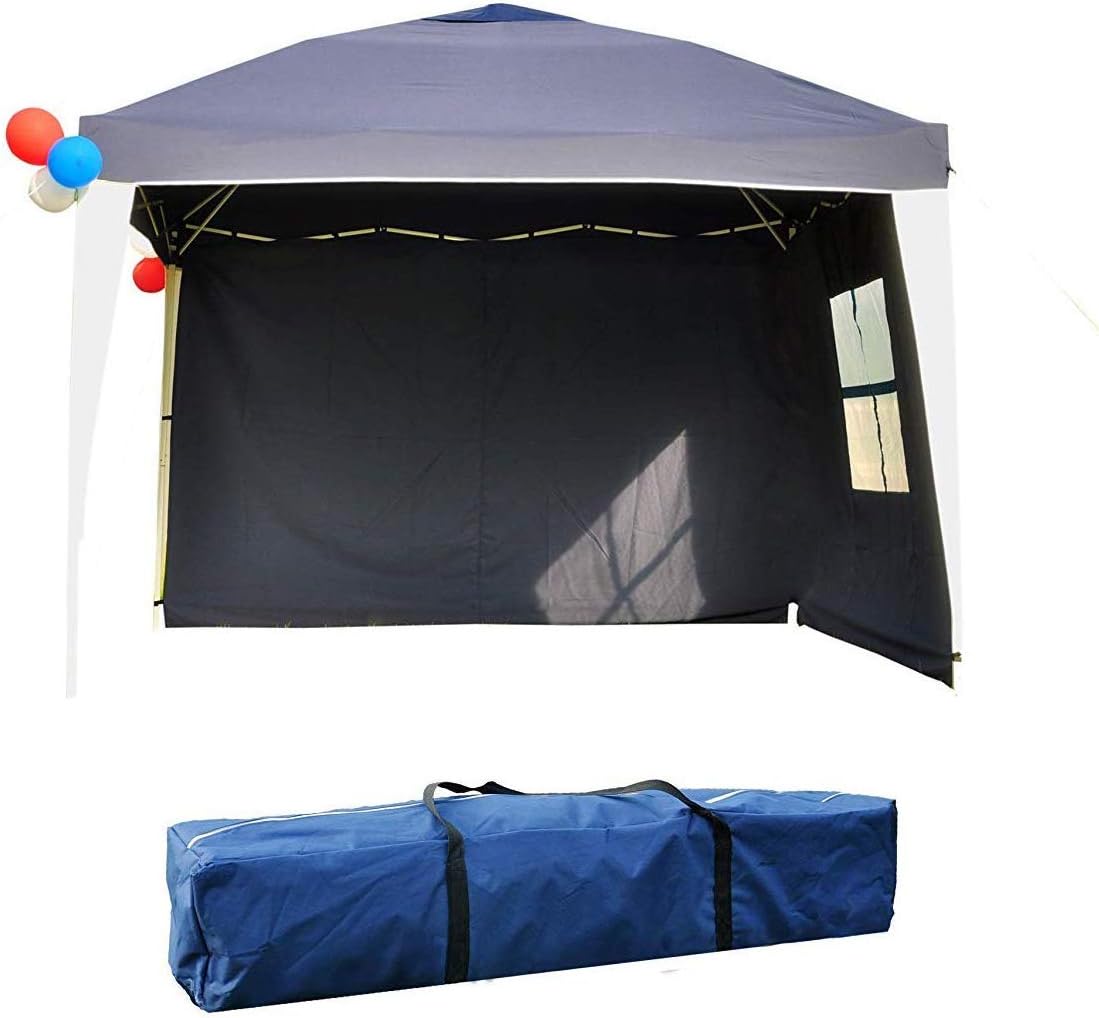 Folding Gazebo 10'x10' with Carry Bag & 2 Sidewalls O109