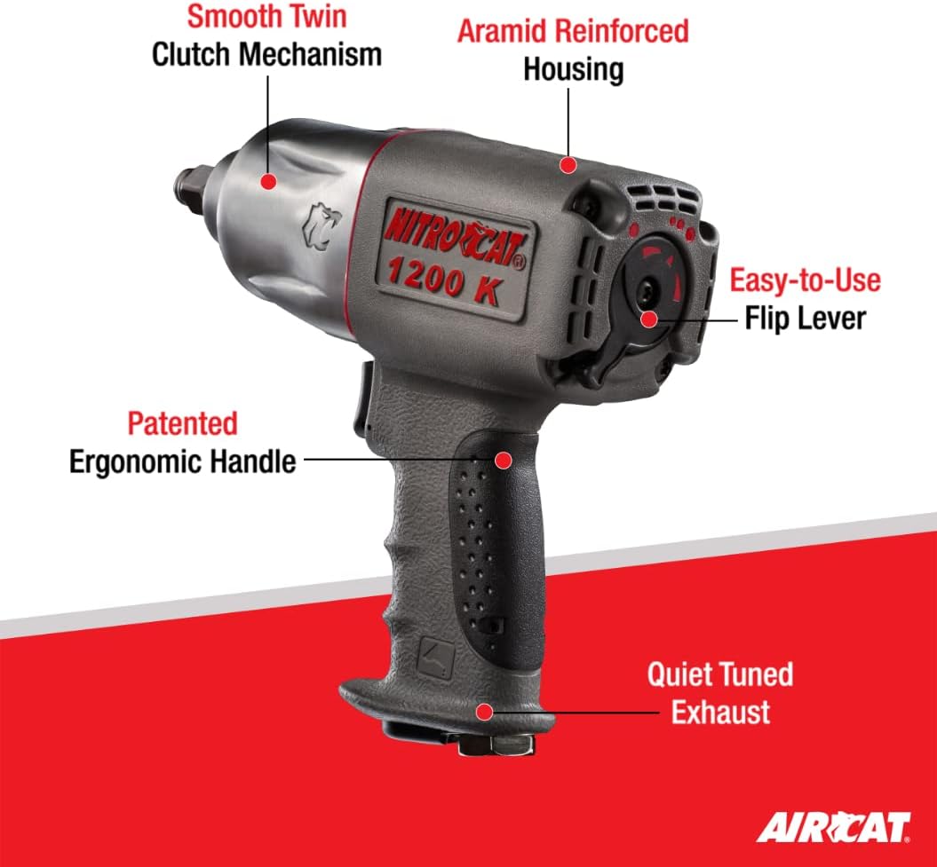 1/2-Inch Kevlar Composite Twin Clutch Impact Wrench L864491