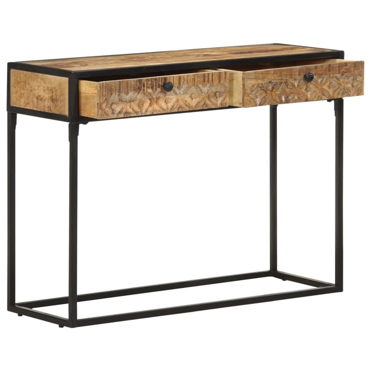 39.4"x13.8"x29.5" Solid Mango Wood Console Table X552037