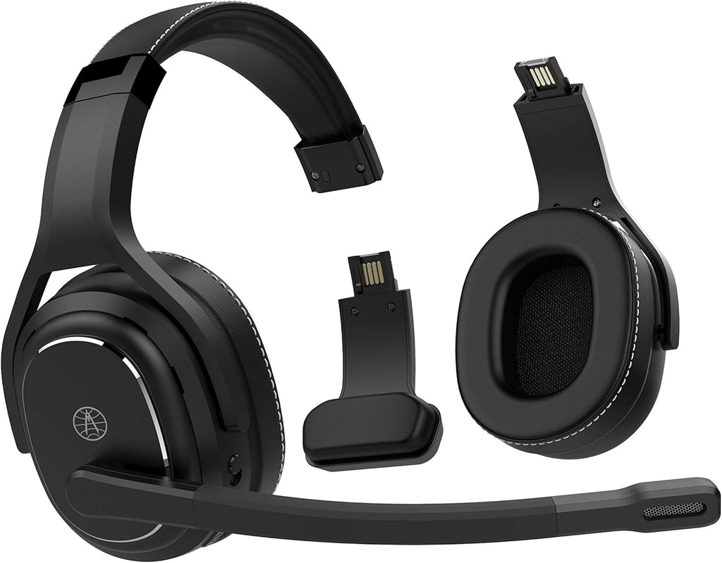 Black Wireless Headset with Noise Cancellation M71141