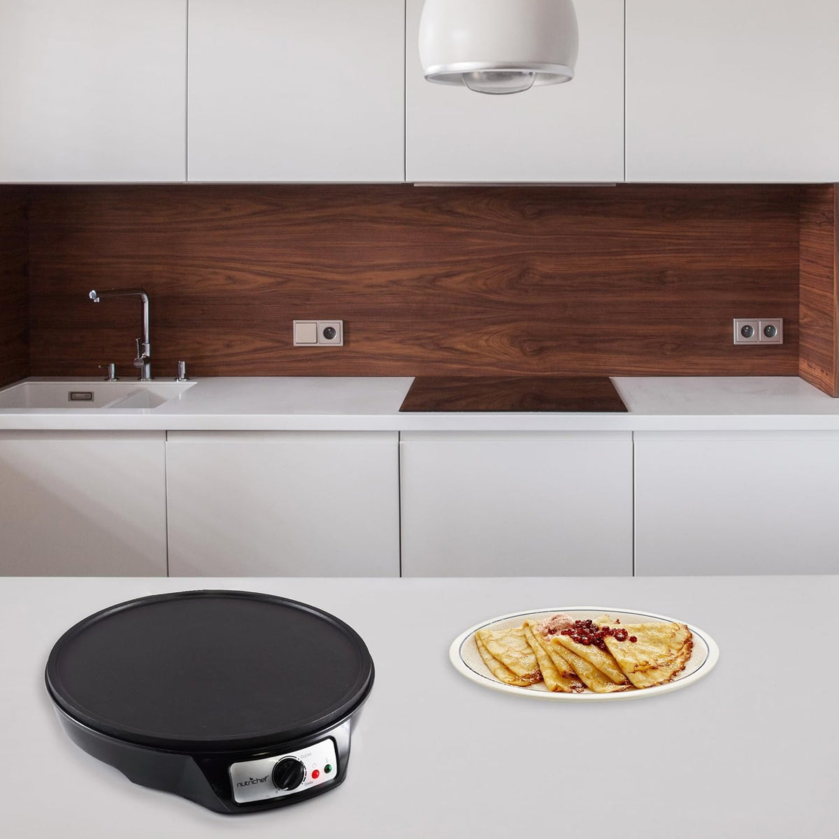 Electric Nonstick 12 Inch Griddle & Crepe Maker I515