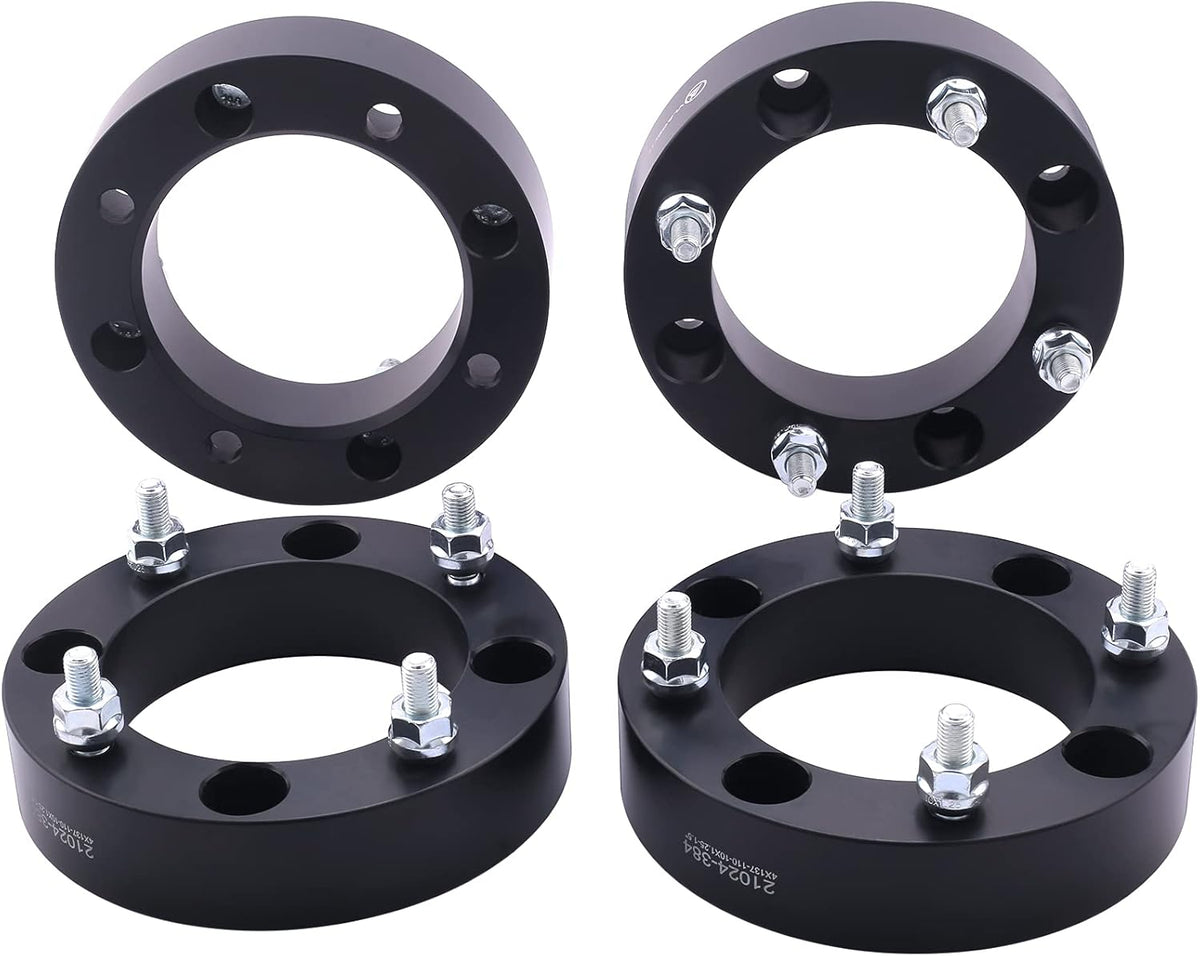 Black Forged 4x137 to 4x156 ATV Wheel Adapters 1.5 Inch Pack of 4 K32534