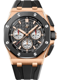 Pink Gold Black Dial Chronograph 43mm Z376855