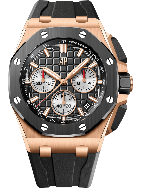 Pink Gold Black Dial Chronograph 43mm Z376855