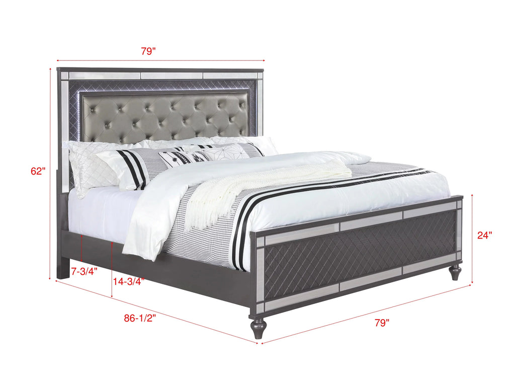 King Size Panel Bedroom Set A1167