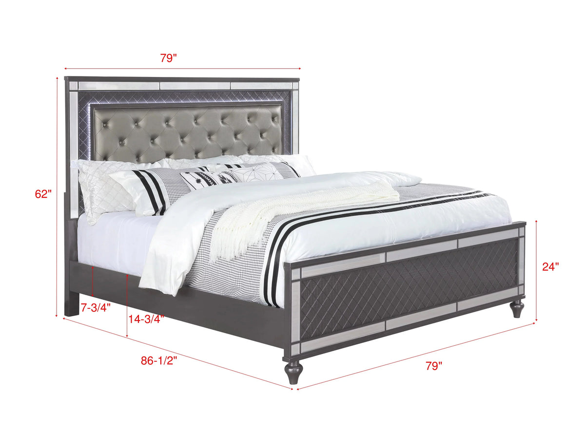 King Size Panel Bedroom Set A1167