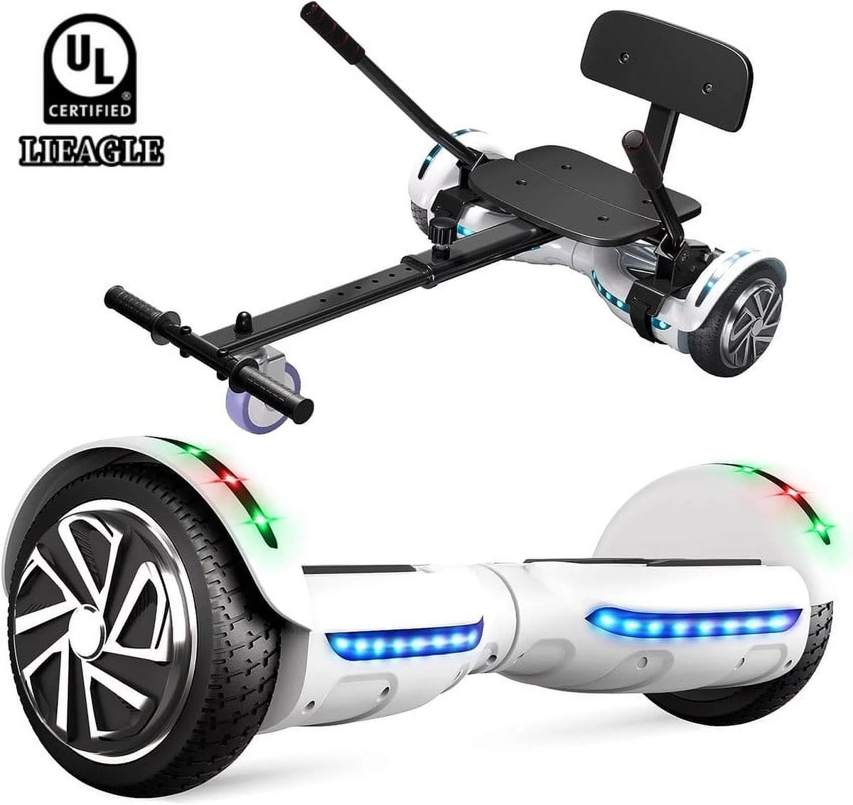 6.5 inch Self Balancing Hoverboard with Seat Attachment B871