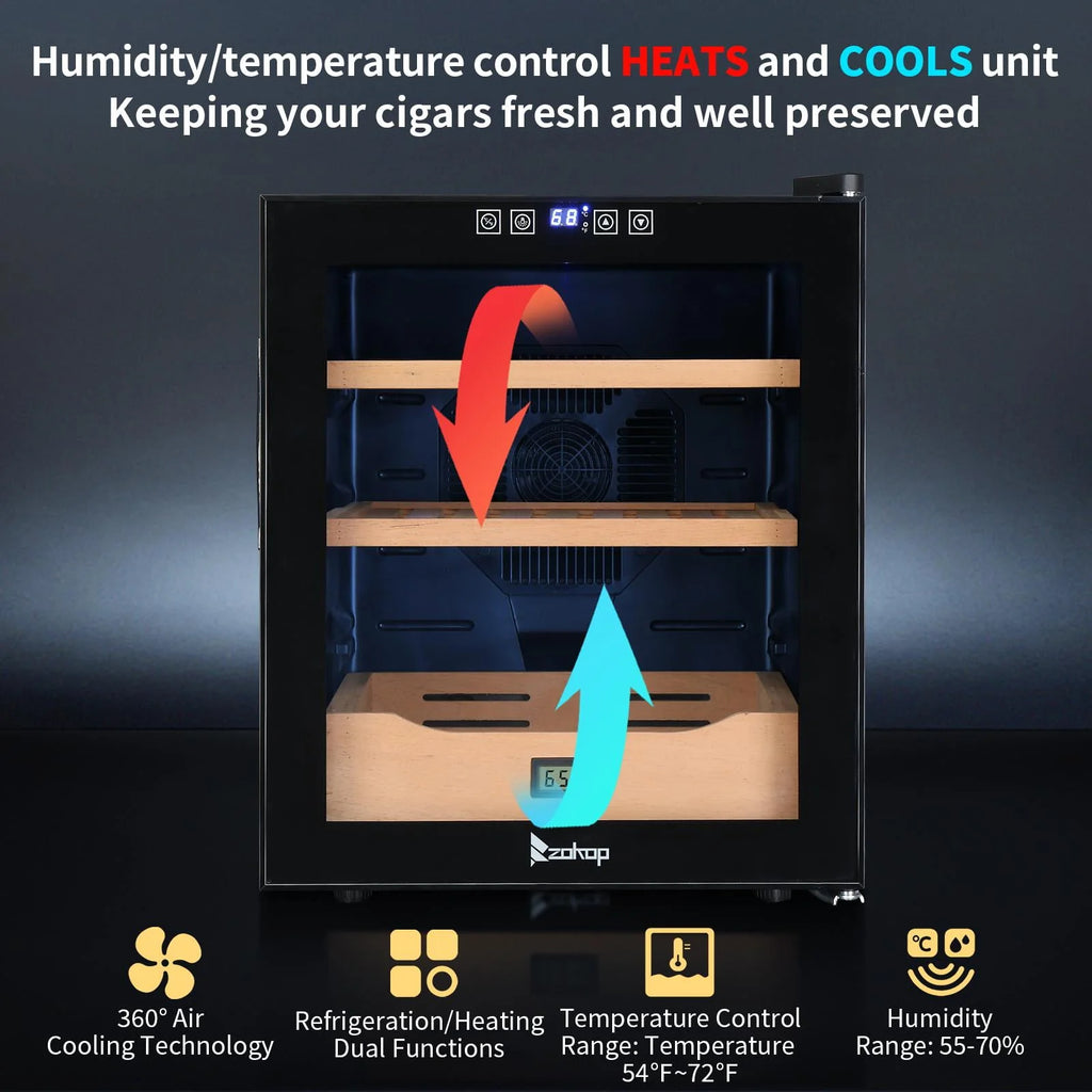 50L Electric Cigar Humidor with Cooling and Heating Q113
