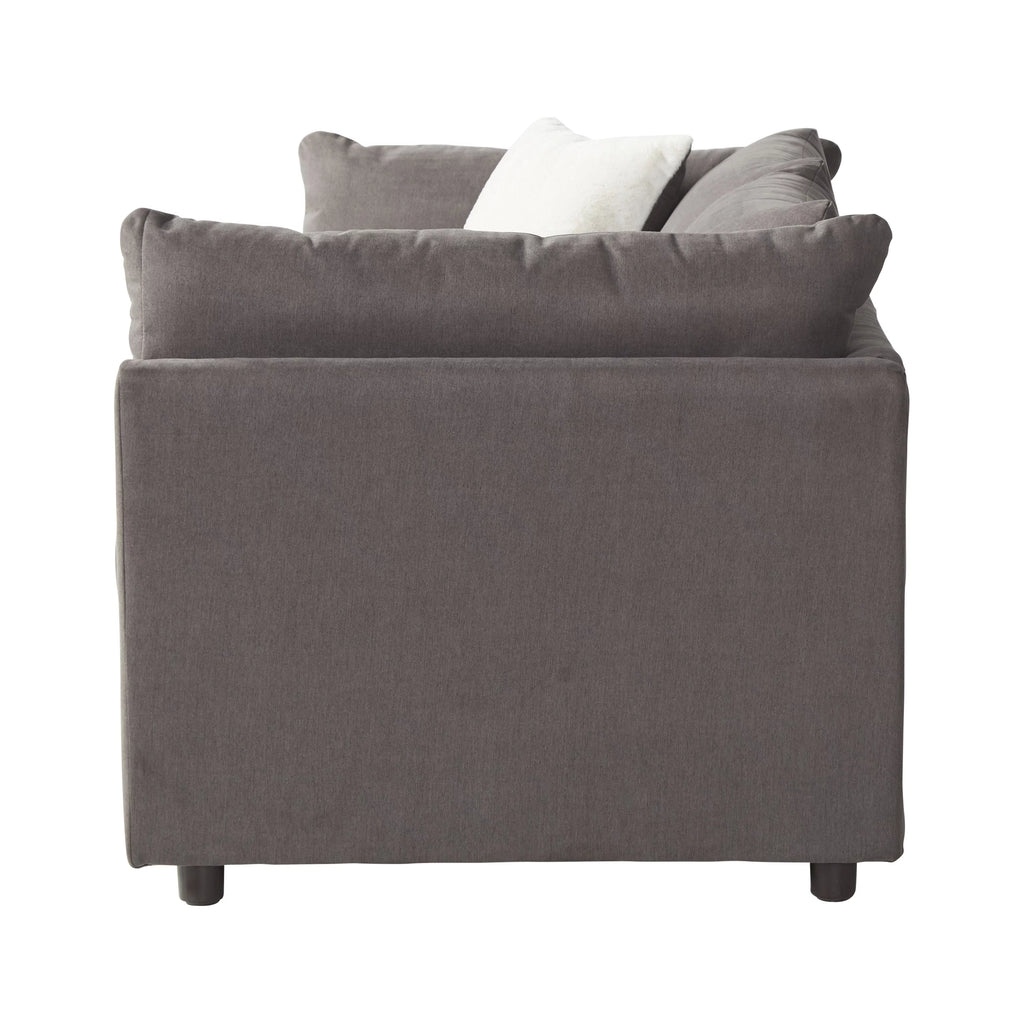 Carbon Gray 3-Piece Sofa and Cuddler Chair Set L8531