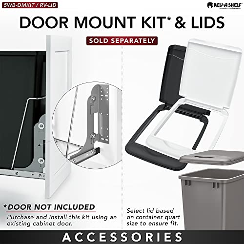 Double Pullout Trash Can 35 Qt Black G23942