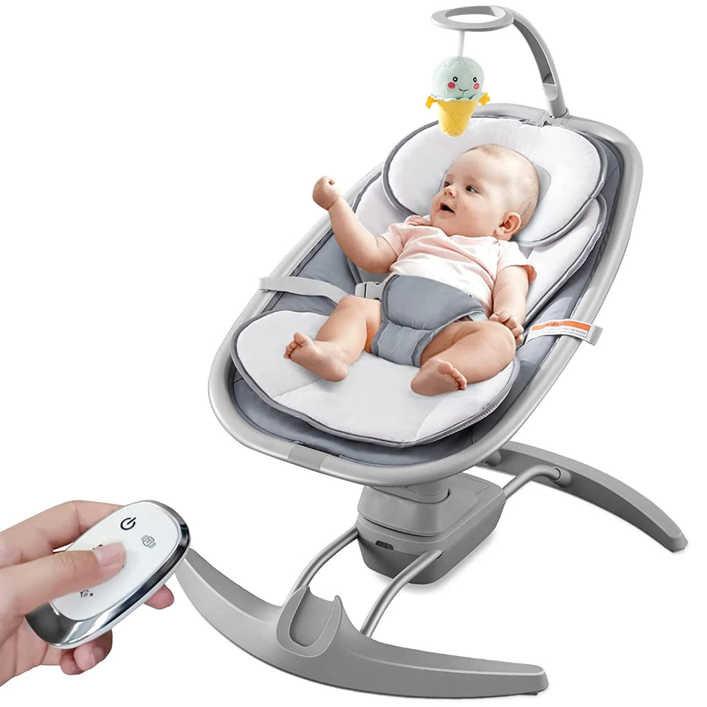 Portable Baby Swing with 3 Speeds Music Remote Control A904