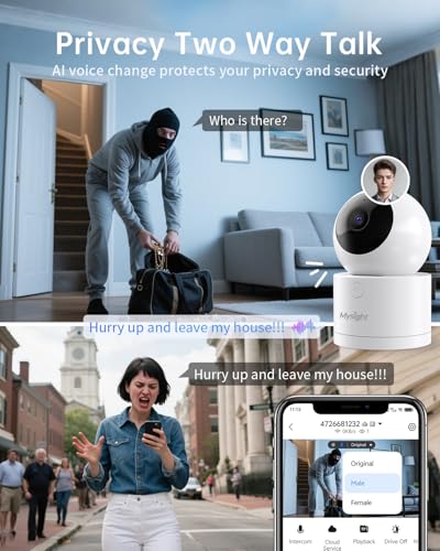 2K Pan/Tilt Indoor Security Camera J20870