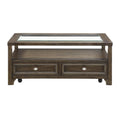 Wood 2 Drawer Coffee Table M5014