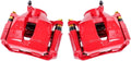 Red Coated Caliper Pair + Hardware Brake Kit R428