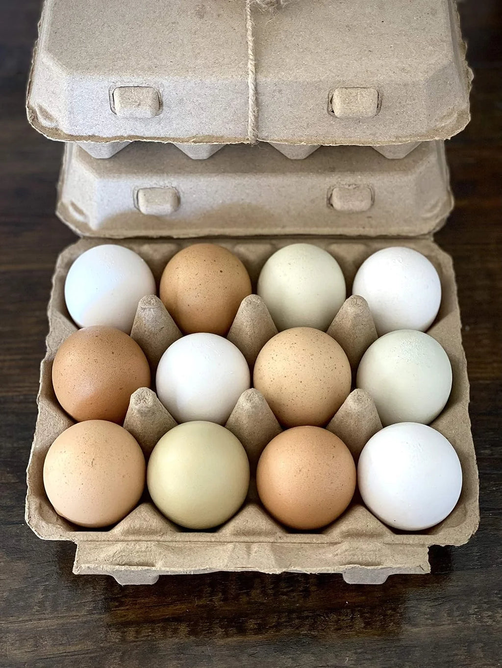 Blank Egg Cartons 75-Pack 3x4 Holds 12 Large Eggs Recycled Cardboard D819