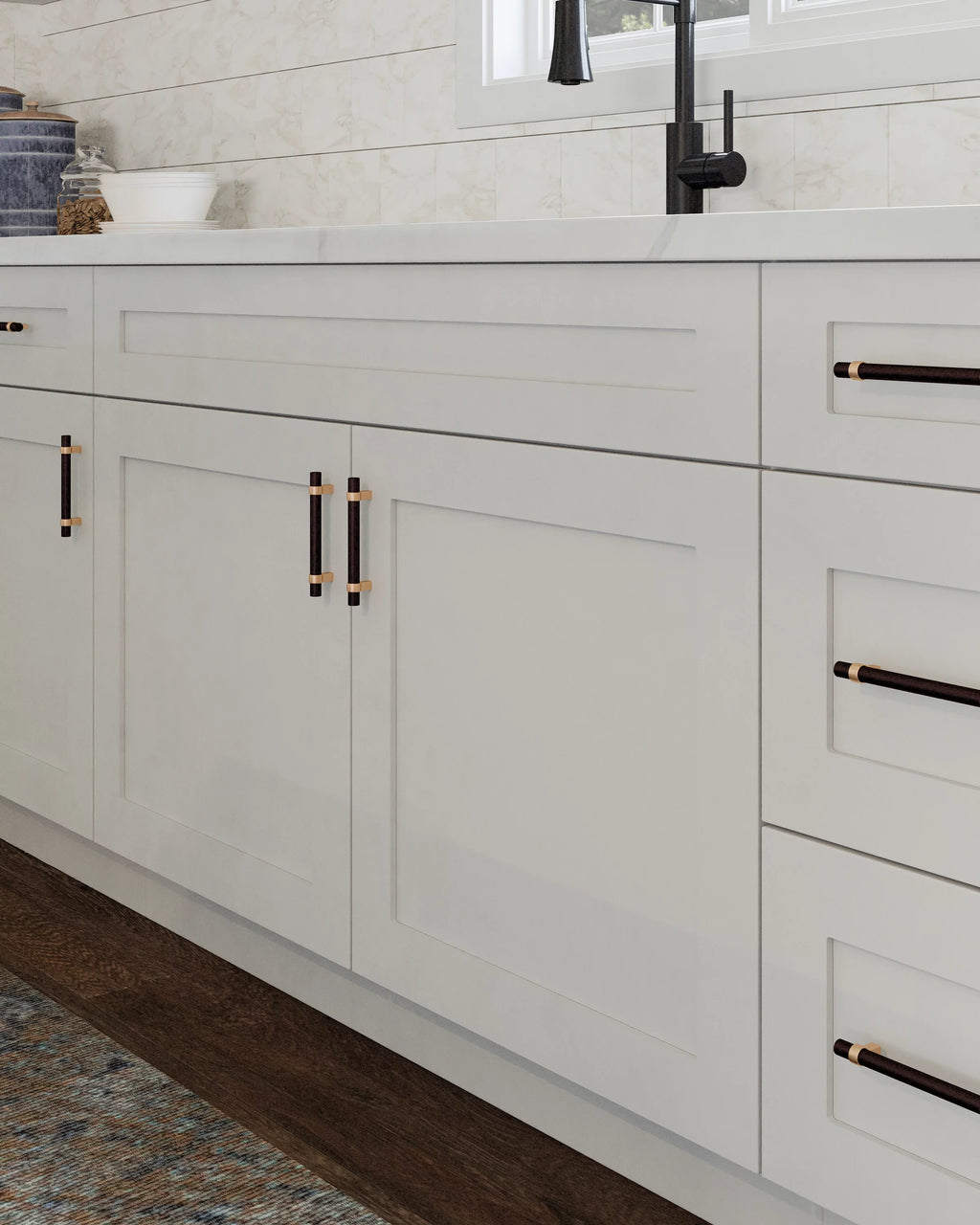 White Shaker Tall Wall Kitchen Cabinet 30x24x12 E958159