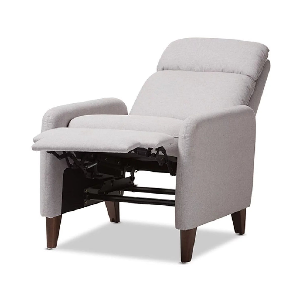 Light Grey Fabric Upholstered Lounge Chair H430