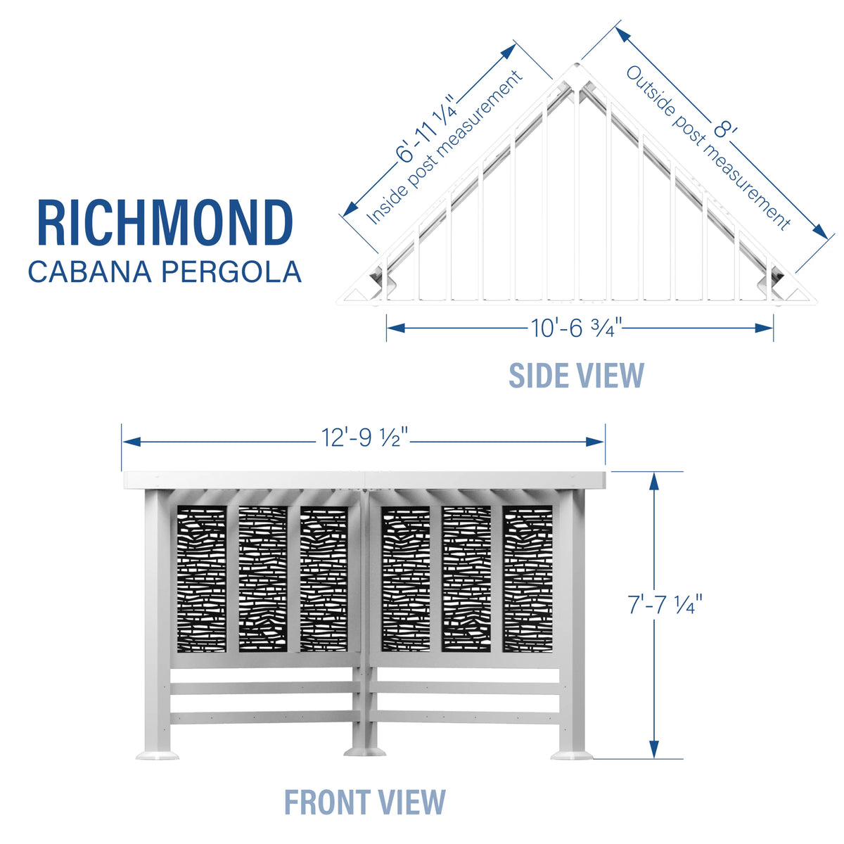 Steel Cabana Pergola U4044