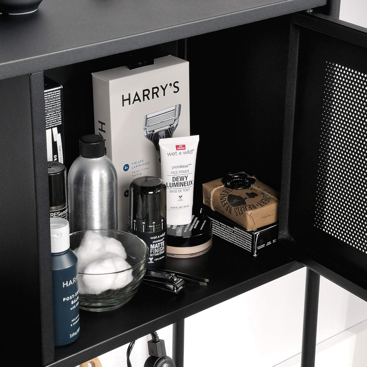 Black Storage Cabinet Q147