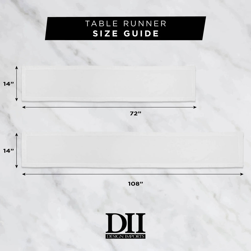 14x72" Cotton Chambray Table Runner B885