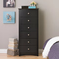 Black 6 Drawer Wooden Dresser K1948