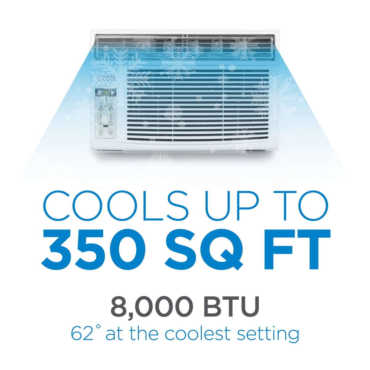 8,000 BTU White Window Air Conditioner with Remote Control B6325