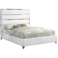 White Velvet Full Bed J834011