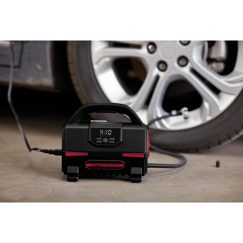 12V 120 PSI Tire Inflator with LED Light I63319