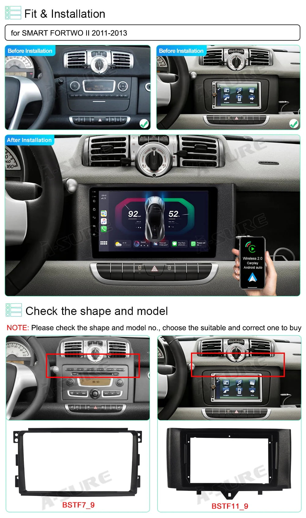 Android 11 GPS Car Stereo Radio IPS B8209