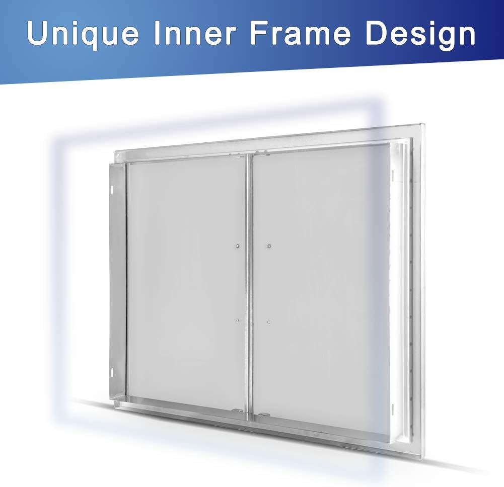 42 W X 21 H Stainless Steel Double Access Door P23992