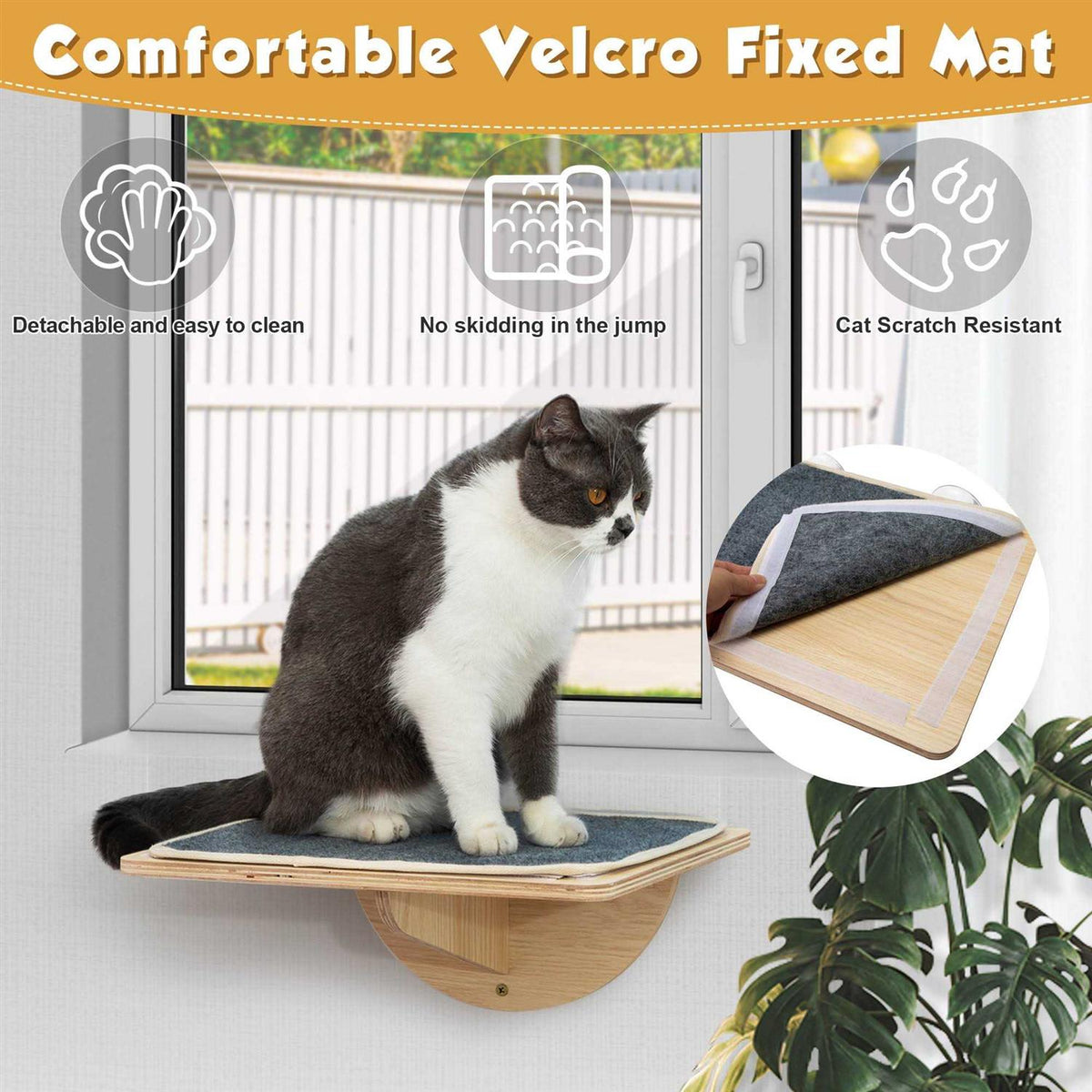 Cat Window Perch with Suction Cups V668660