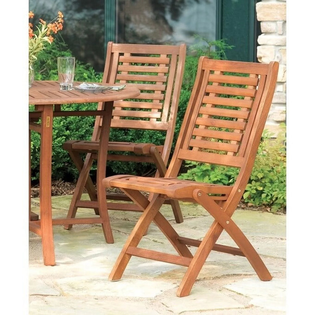 Eucalyptus Folding Side Chair 2pk K65421