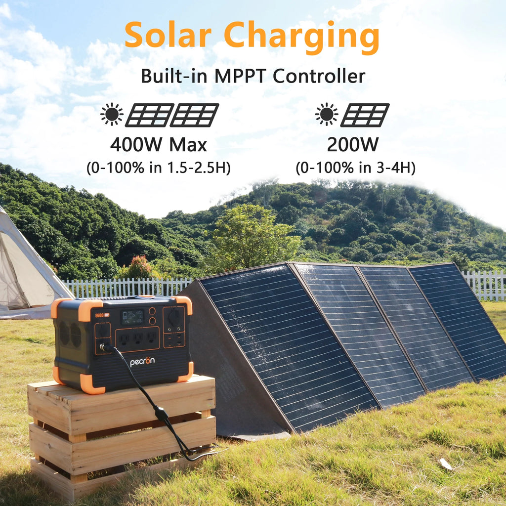 Portable Power Station 614Wh 1200W LiFePO4 Battery T612286