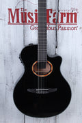 Black Acoustic-Electric Classical Guitar I661328